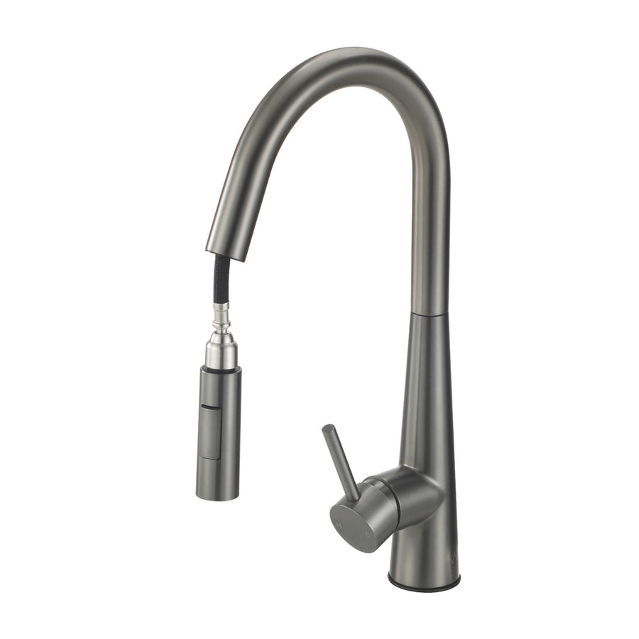 Welba Kitchen Mixer Tap Pull Out Faucet 2-Mode Swivel Grey, image 8