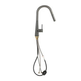 Welba Kitchen Mixer Tap Pull Out Faucet 2-Mode Swivel Grey - Side View