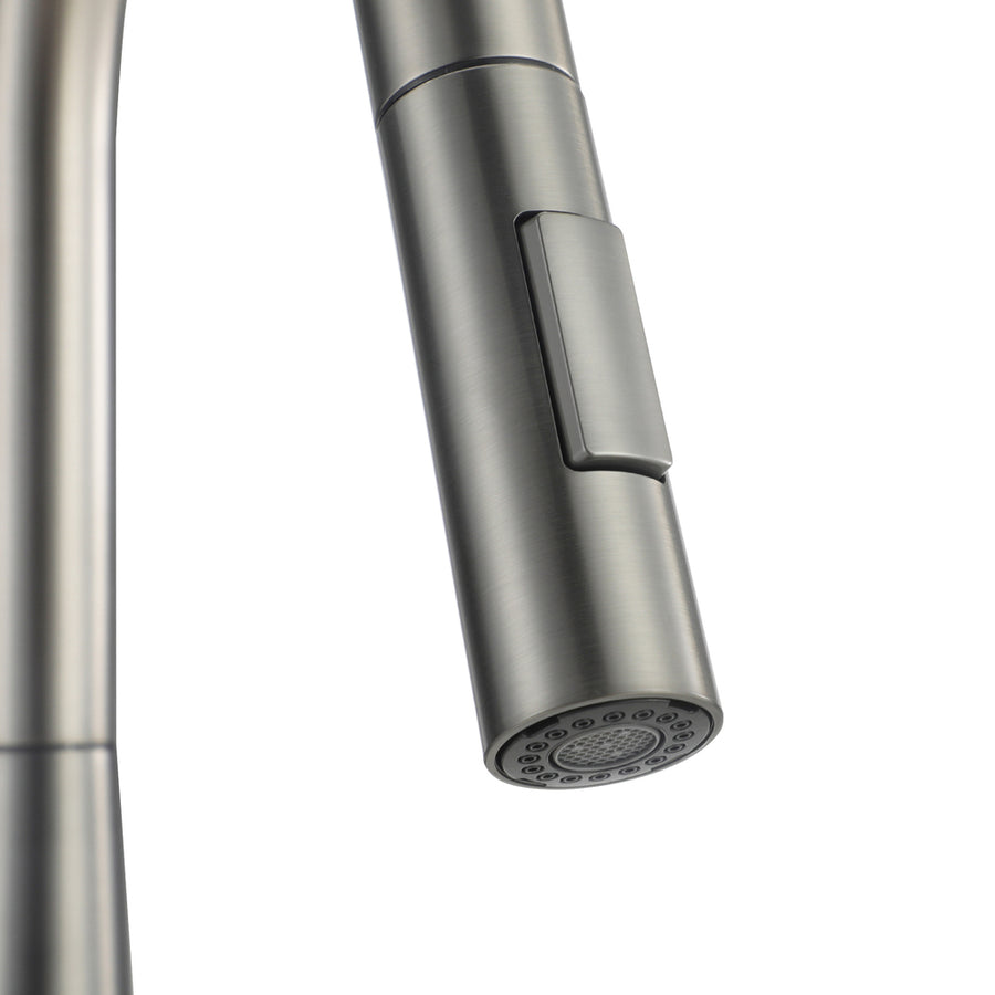 Welba Kitchen Mixer Tap Pull Out Faucet 2-Mode Swivel Grey, Swivel