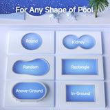 WYBOT C1 Cordless Robotic Pool Cleaner, with APP Control, Auto Vacuum Robot, Wall & Waterline Cleaning, Above Ground Inground up to 150sqm - 45-Degree Angle