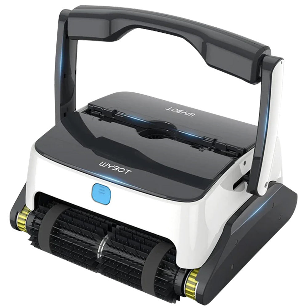 WYBOT Grampus 800 Robotic Pool Cleaner, Automatic Vacuum with Quick Clean, Wall Climbing Capability, Powerful Triple Motors, Large Filter Baskets,
