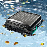 WYBOT F1 Solar Robotic Pool Skimmer, Large 7L Basket, APP Control and Customisable Route, Automatic Cleaner of Leaves and Fine Debris - Front View