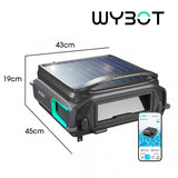 WYBOT F1 Solar Robotic Pool Skimmer, Large 7L Basket, APP Control and Customisable Route, Automatic Cleaner of Leaves and Fine Debris - Rear View