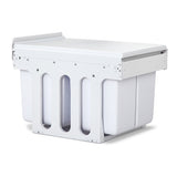 Cefito Pull Out Bin Kitchen Double Basket 2X15L White - Side View