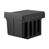 Cefito Pull Out Bin Kitchen Triple Slide Garbage Rubbish Bins Basket Blcak 31L - Side View