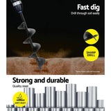 Heavy-Duty GIANTZ 75x300mm Power Garden Auger for Efficient Earth Planting