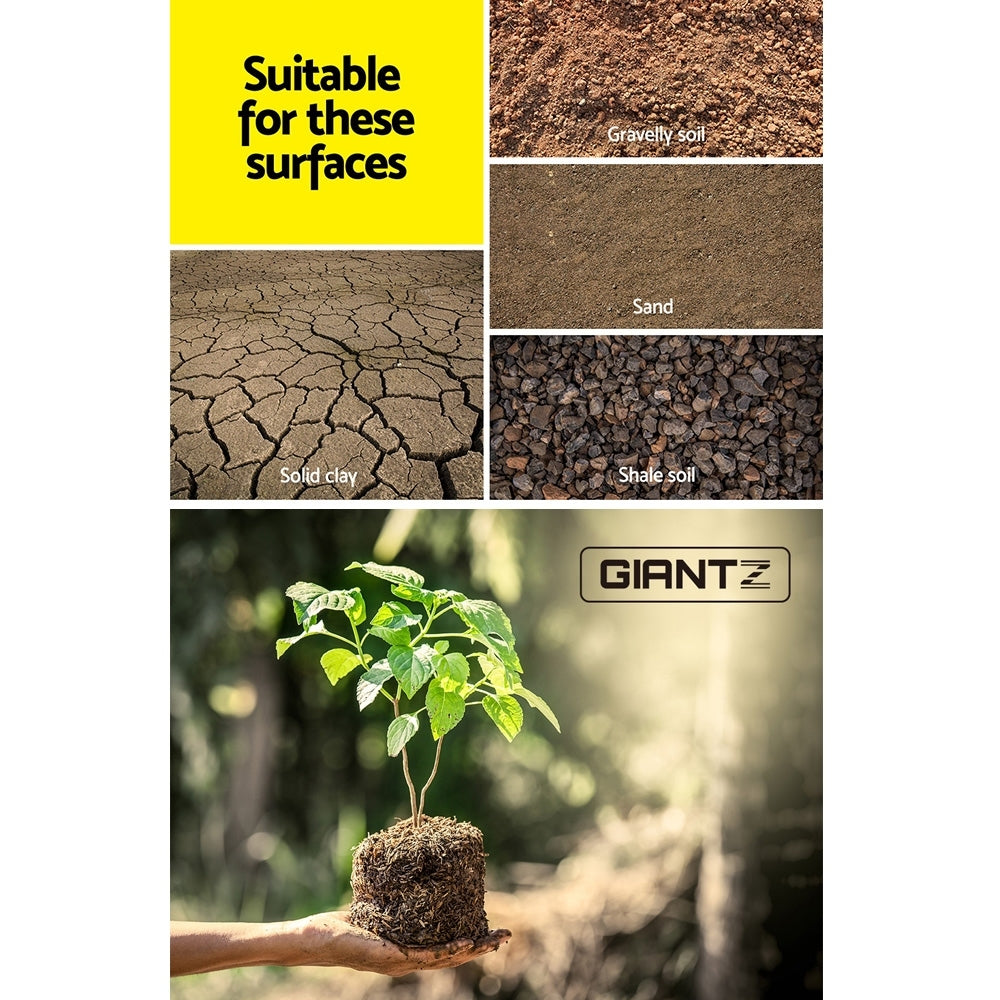 Heavy-Duty GIANTZ 75x300mm Power Garden Auger for Efficient Earth Planting