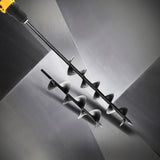 Giantz Heavy-Duty Power Garden Auger Drill Bit Set - 75mm x 300mm & 600mm - Close-Up Angle