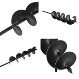 GIANTZ Power Garden Auger Small Earth Planter 75 X 600MM Black - Side View