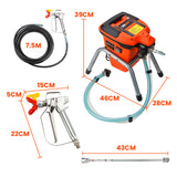 UNIMAC 740W Electric Airless Paint Station - Portable High Pressure Sprayer Gun - Rear View