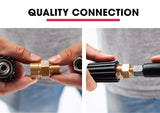 Jet-USA 20M Hose and Drain Cleaner Nozzle Accessory Pack for Petrol Pressure Washer - Top-Down View