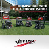 Jet-USA 20M Hose and Drain Cleaner Nozzle Accessory Pack for Petrol Pressure Washer