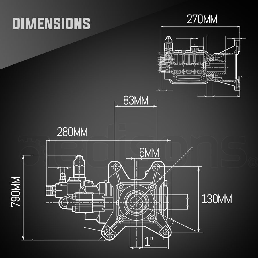 Annovi Reverberi 4000PSI Direct Drive Pump- RSV4G40D