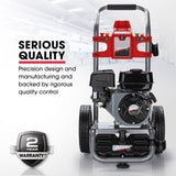 JET-USA 4800PSI Petrol Powered High Pressure Washer, w/ 30m Hose and Drain Cleaner - CX630 - Front View