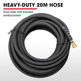 JET-USA 5000PSI Commercial Petrol Powered High Pressure Washer, 15HP 420cc, Italian Made Adjustable AR Pump, 20m Hose - TX870 - Close-Up Angle