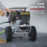 JET-USA 5000PSI Commercial Petrol Powered High Pressure Washer, 15HP 420cc, Italian Made Adjustable AR Pump, 20m Hose - TX870 - Extra Image