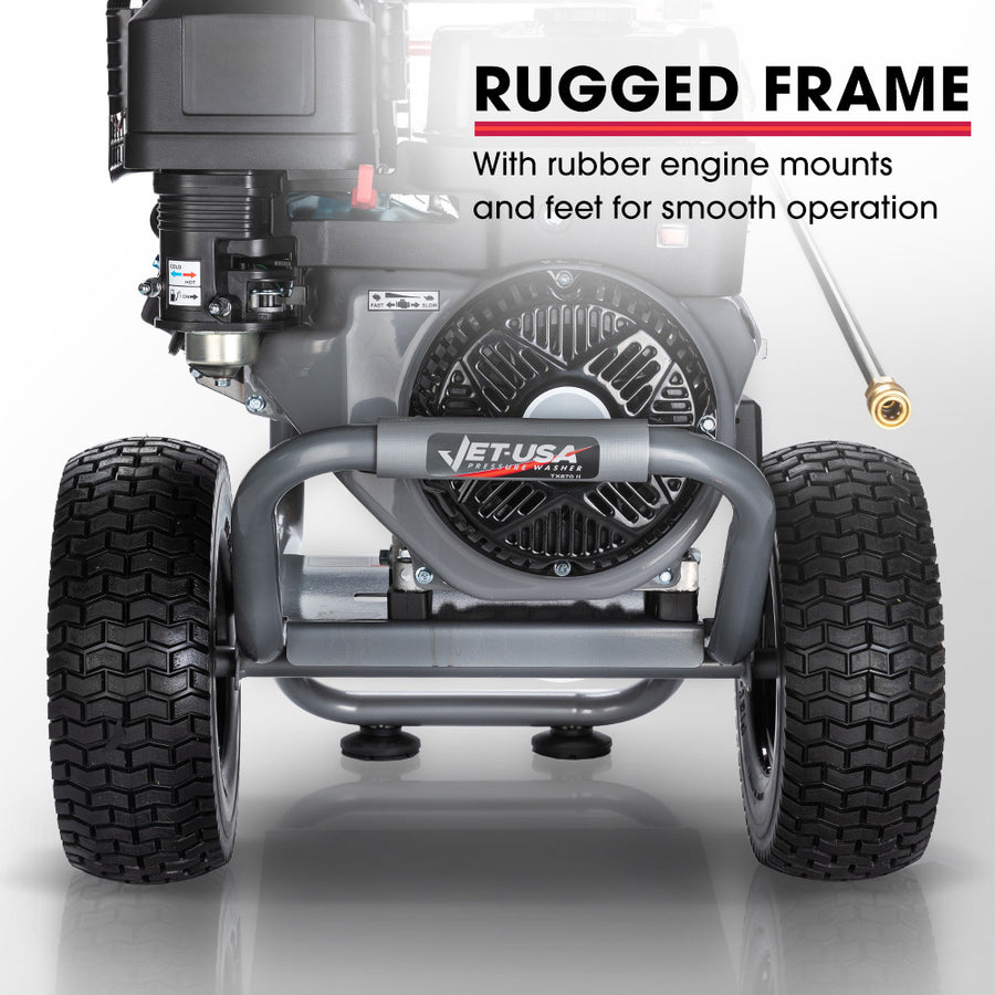 JET-USA 5000PSI Commercial Petrol Powered High Pressure Washer, 15HP 420cc, Italian Made Adjustable AR Pump,, image 5