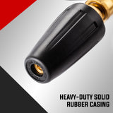 JET-USA 5000PSI Turbo Head Nozzle for High Pressure Washer Cleaner - Close-Up Angle