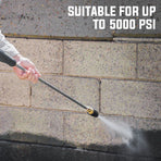 JET-USA 5000PSI Turbo Head Nozzle for High Pressure Washer Cleaner