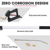 Jet-USA 4000PSI 5.5M Long Telescopic Universal Pressure Washer Cleaner Pole Wand Extension Lance - 45-Degree Angle