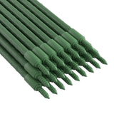 Metal Plant Support Stakes Set - 24 Green 92cm Garden Supports