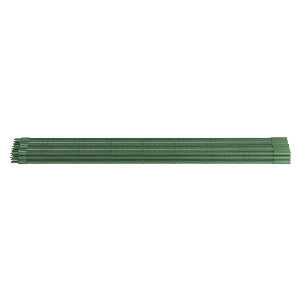 Metal Plant Support Stakes Set - 24 Green 92cm Garden Supports