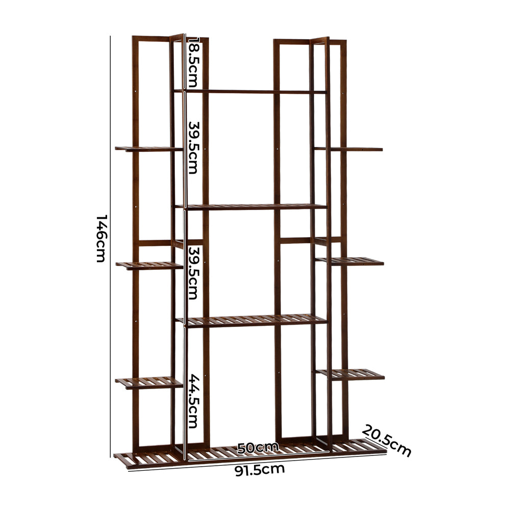 Livsip Plant Stand 7-tier Planter Shelf Bamboo