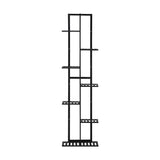 Livsip 7 Tiers Bamboo Plant Stand Staged Black