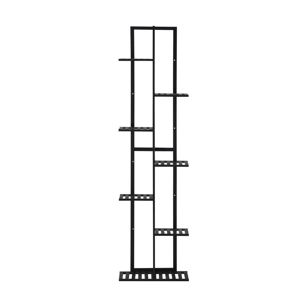 Livsip 7 Tiers Bamboo Plant Stand Staged Black