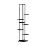 Livsip 7 Tiers Bamboo Plant Stand Staged Black