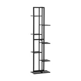 Livsip 7 Tiers Bamboo Plant Stand Staged Black - Front View