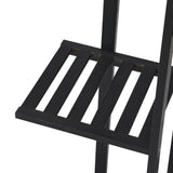 Livsip 7 Tiers Bamboo Plant Stand Staged Black - Extra Image