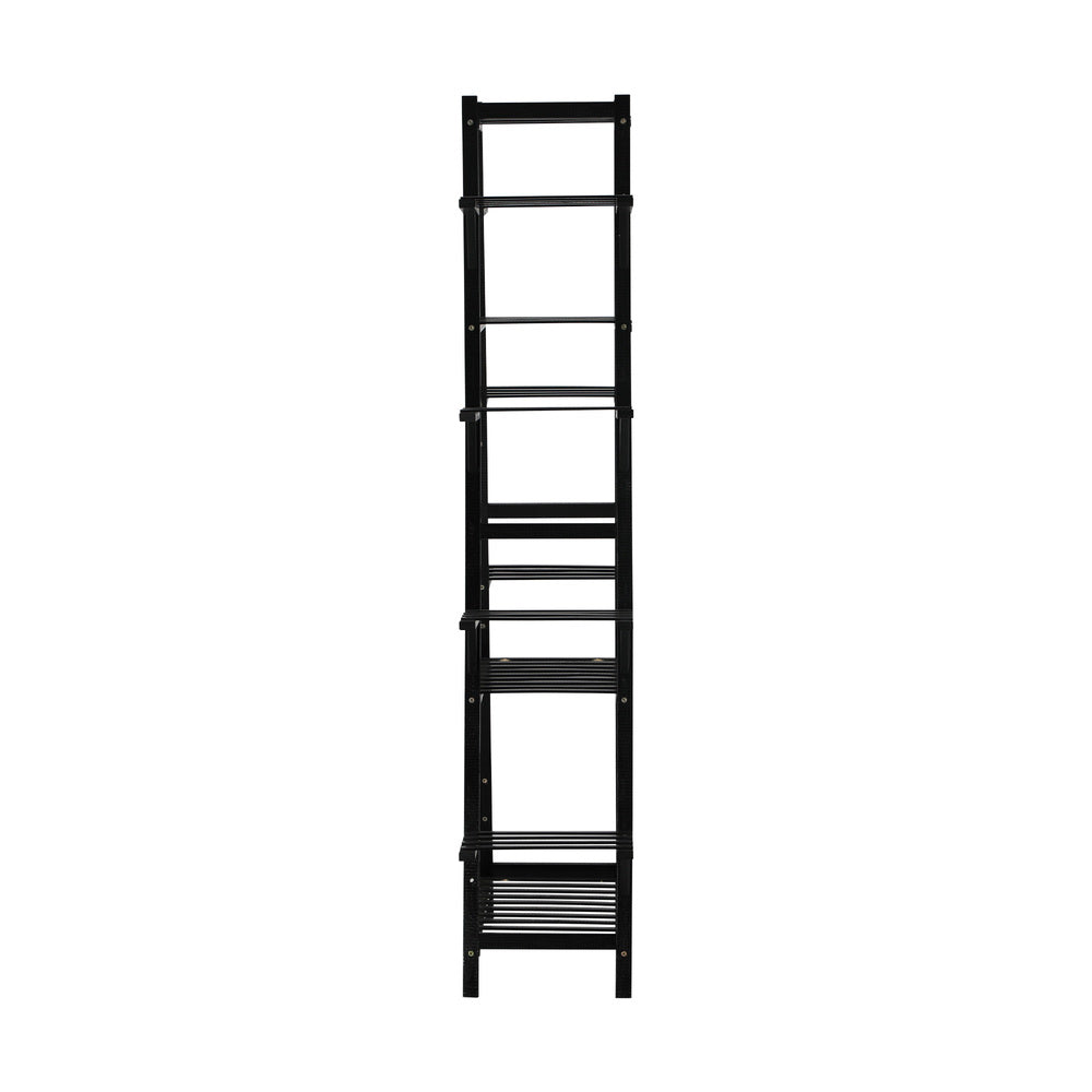 Livsip Plant Stand 12-shelf Bamboo Frame Black