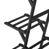 Livsip Plant Stand 12-shelf Bamboo Frame Black