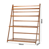 Livsip Plant Shelf Rack Display Stand 4-tier Indoor Outdoor
