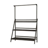 Livsip 3 Tier Plant Stand Flower Pot Shelf Wooden Black