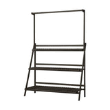 Livsip 3 Tier Plant Stand Flower Pot Shelf Wooden Black