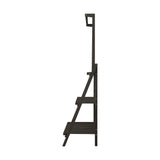 Livsip 3 Tier Plant Stand Flower Pot Shelf Wooden Black - Rear View