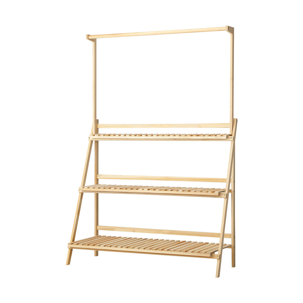 Livsip 3 Tier Plant Stand Flower Pot Shelf Wooden