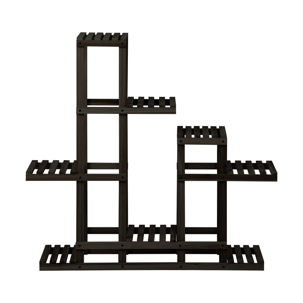 Livsip Plant Stand 6 Tiers Wooden Shelving Black