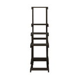 Livsip Plant Stand 6 Tiers Wooden Shelving Black - 45-Degree Angle