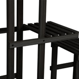 Livsip Plant Stand 6 Tiers Wooden Shelving Black