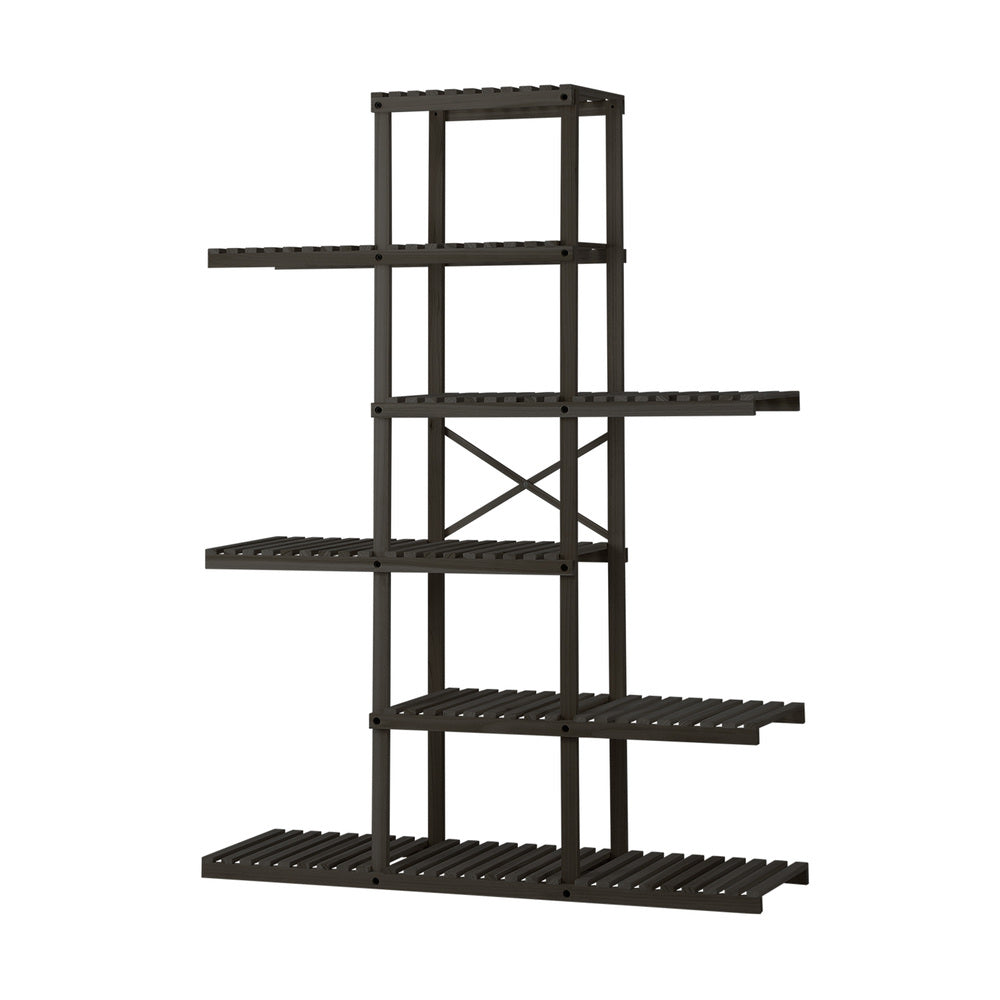 Livsip Plant Stand 6 Tiers Flower Pots Rack Black
