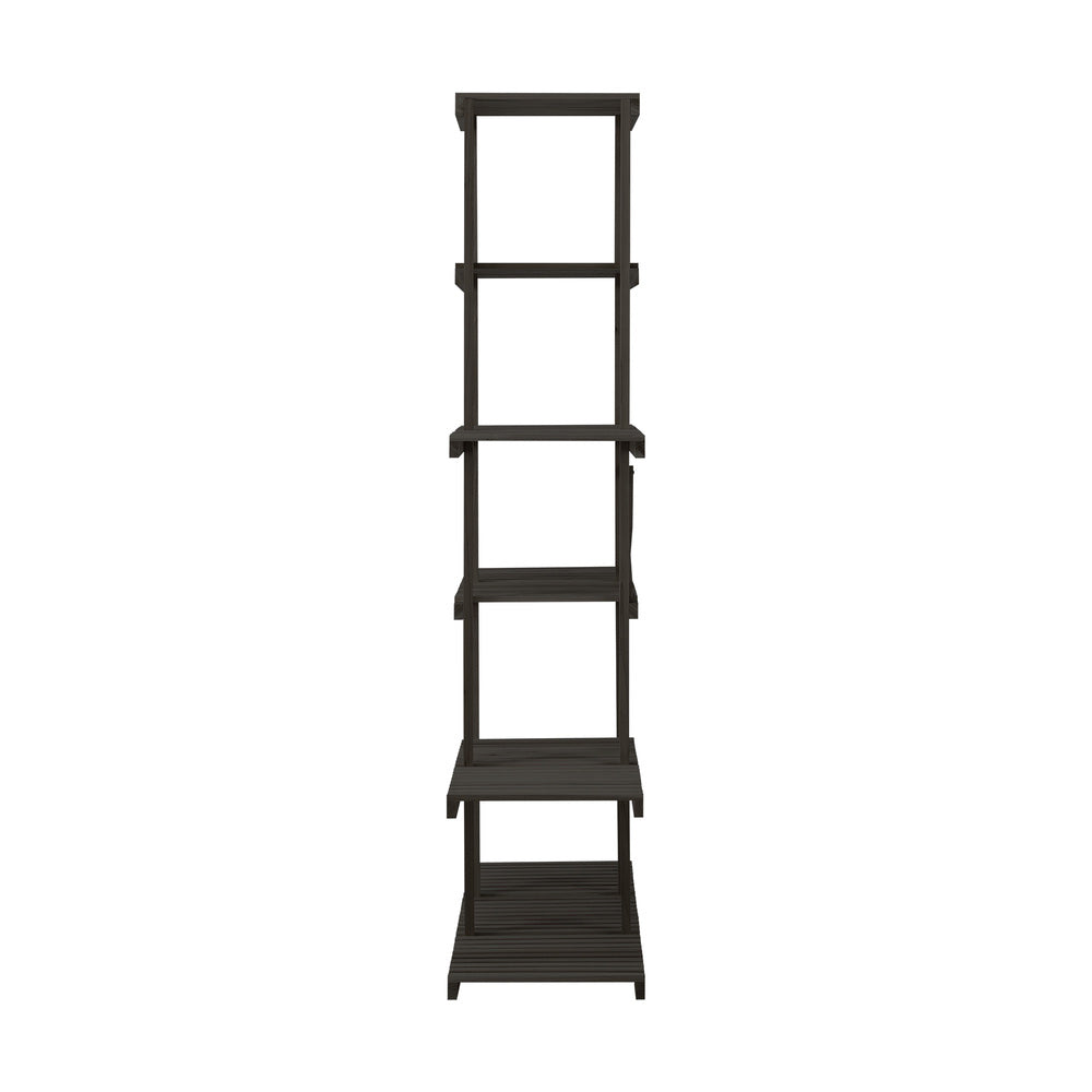 Livsip Plant Stand 6 Tiers Flower Pots Rack Black