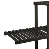Livsip Plant Stand 6 Tiers Flower Pots Rack Black - Rear View