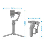 Devanti 3-Axis Handheld Gimbal Stabilizer for Smartphone & Tripod AI Tracking Fill Light