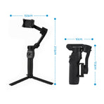 Devanti 3-Axis Gimbal Stabilizer with Tripod for Smartphone, Foldable Selfie Stick