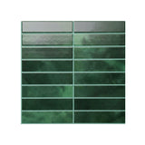 Artiss 3D Peel and Stick Wall Tiles Self Adhesive LinearGrid Backsplash 10 Sheets, Green - Side View