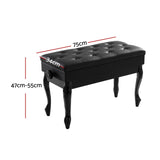 Alpha Piano Bench Stool Adjustable Height Keyboard Seat - Front View