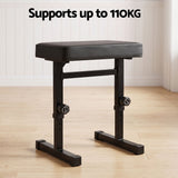 Alpha Piano Bench Adjustable Seat Heavy Duty H-Shape Piano Stool Black